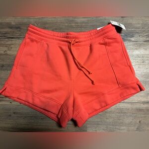 DSG Classic Fleece Mid-Rise Shorts Women's Vibrant Coral  Shorts Large NWT